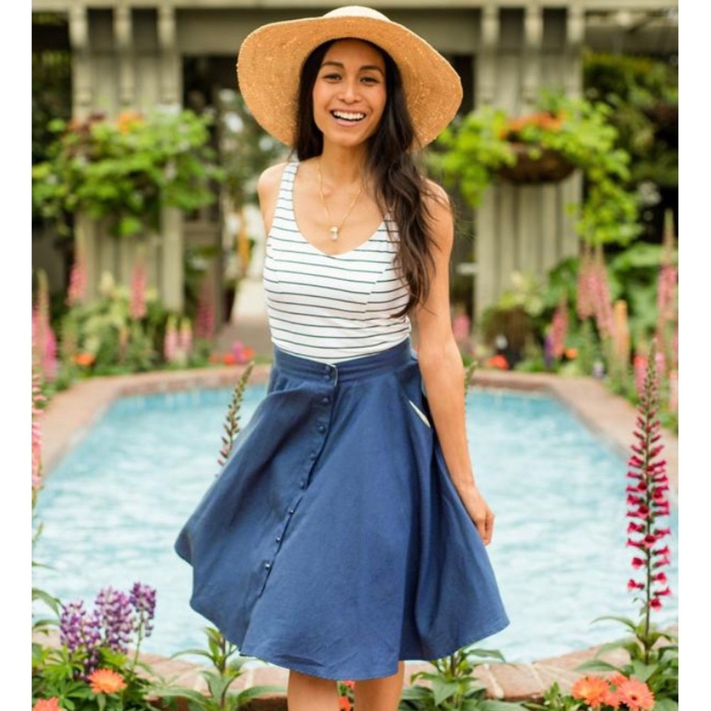 Jessica Rey Button Down Skirt